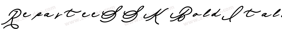 ReparteeSSK BoldItalic字体转换